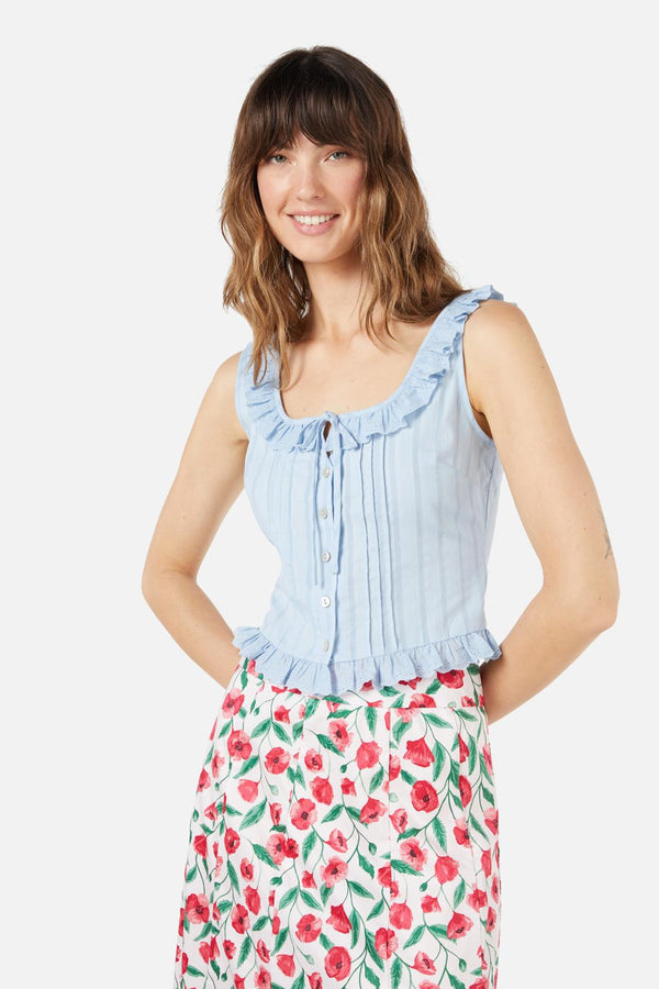Princess Highway - Dallas Corset Top - blue