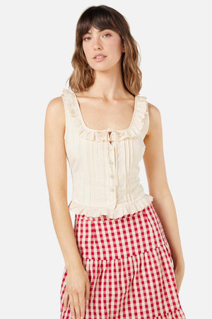 Princess Highway - Dallas Corset Top - cream