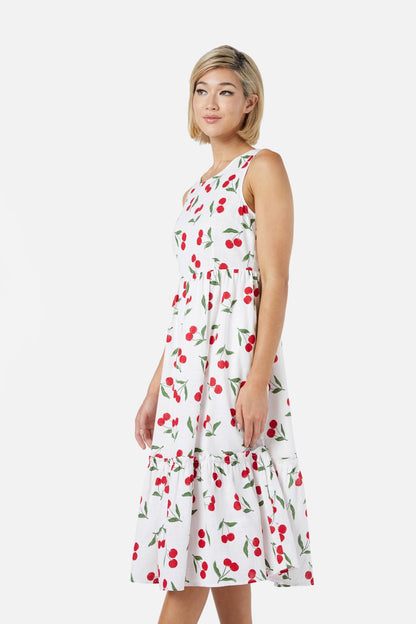 Princess Highway - Cherry Girl Midi Dress - cream