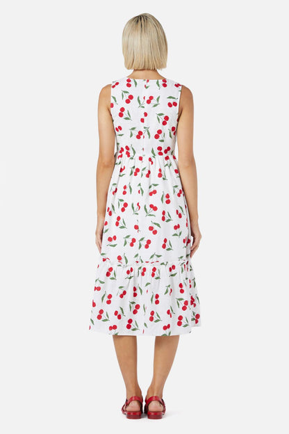 Princess Highway - Cherry Girl Midi Dress - cream