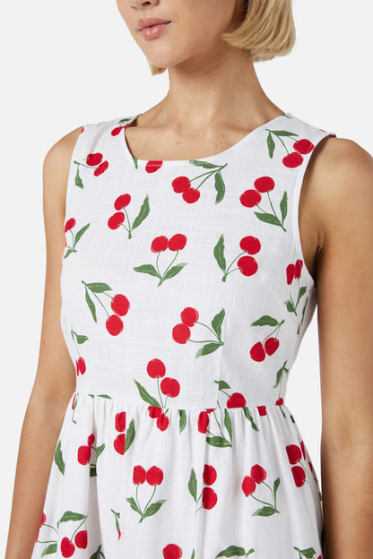 Princess Highway - Cherry Girl Midi Dress - cream