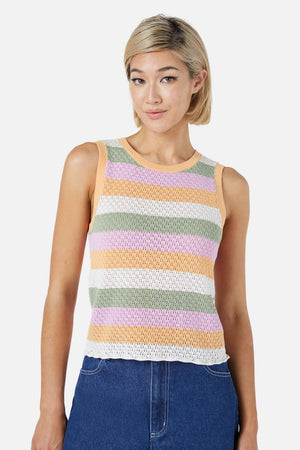 Princess Highway - Grace Stripe Knit Top - pink