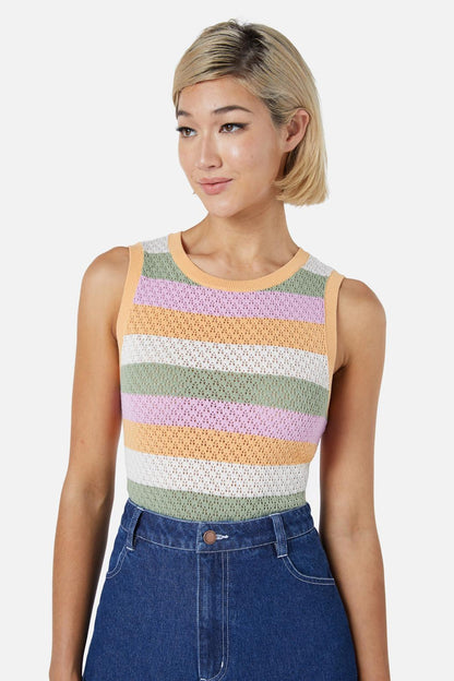 Princess Highway - Grace Stripe Knit Top - pink
