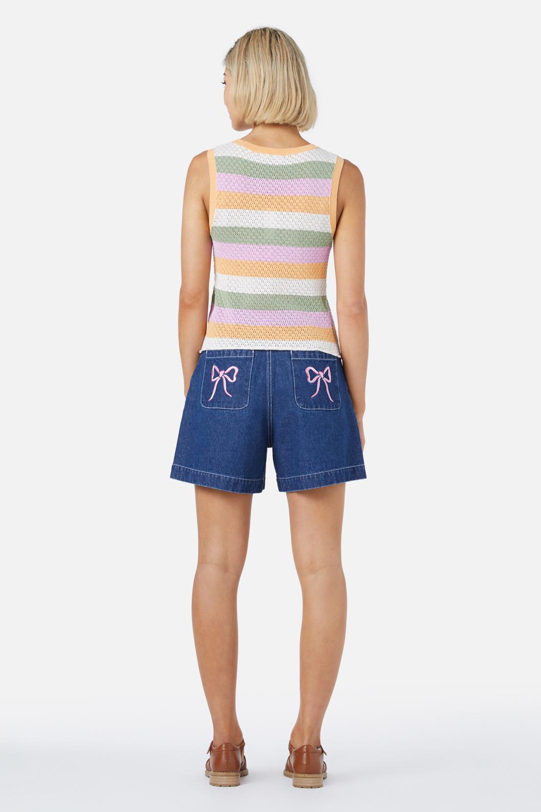 Princess Highway - Grace Stripe Knit Top - pink