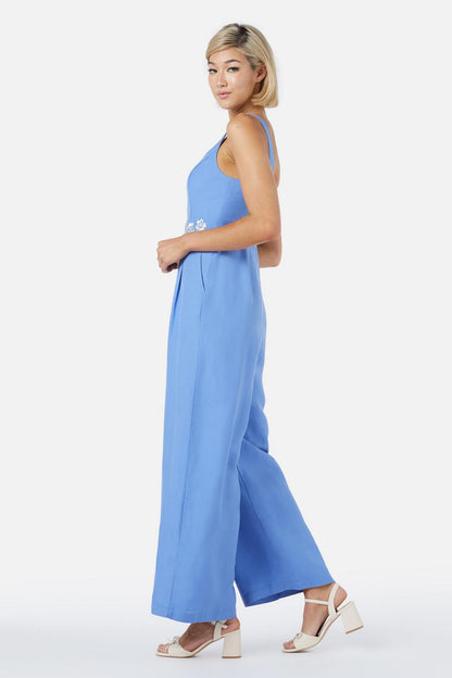 Princess Highway - Cecilia Emb Jumpsuit - blue