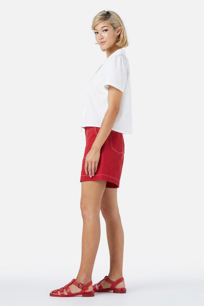 Princess Highway - Dara Drill Short - red