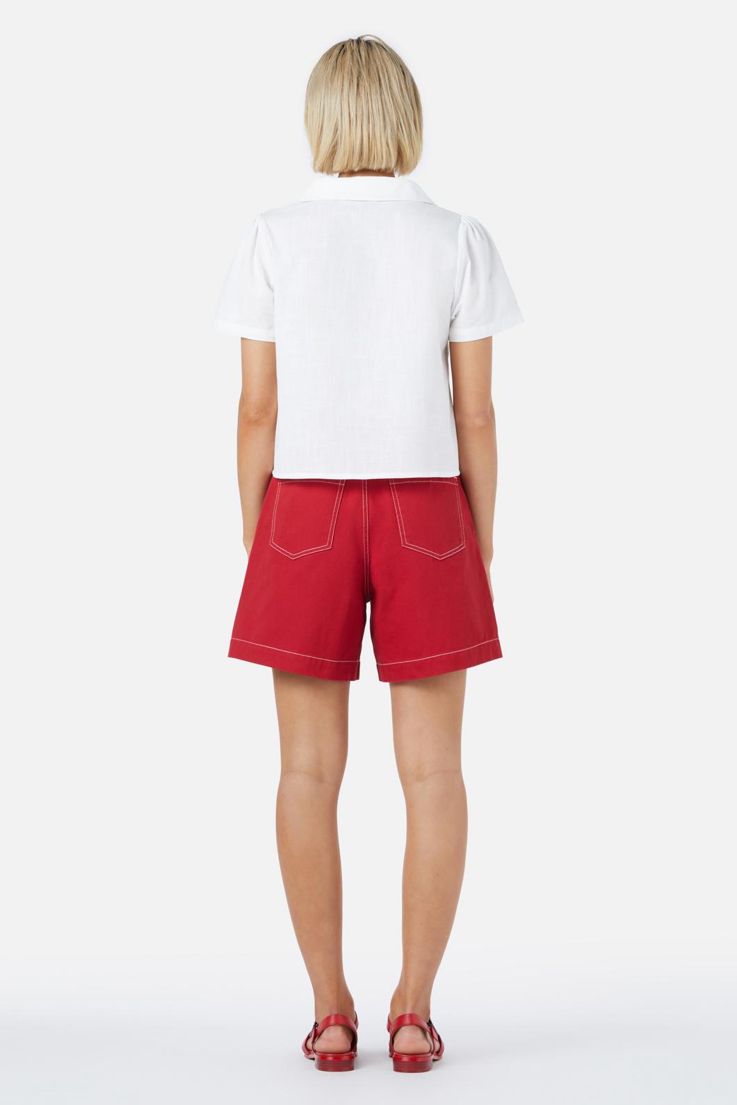 Princess Highway - Dara Drill Short - red