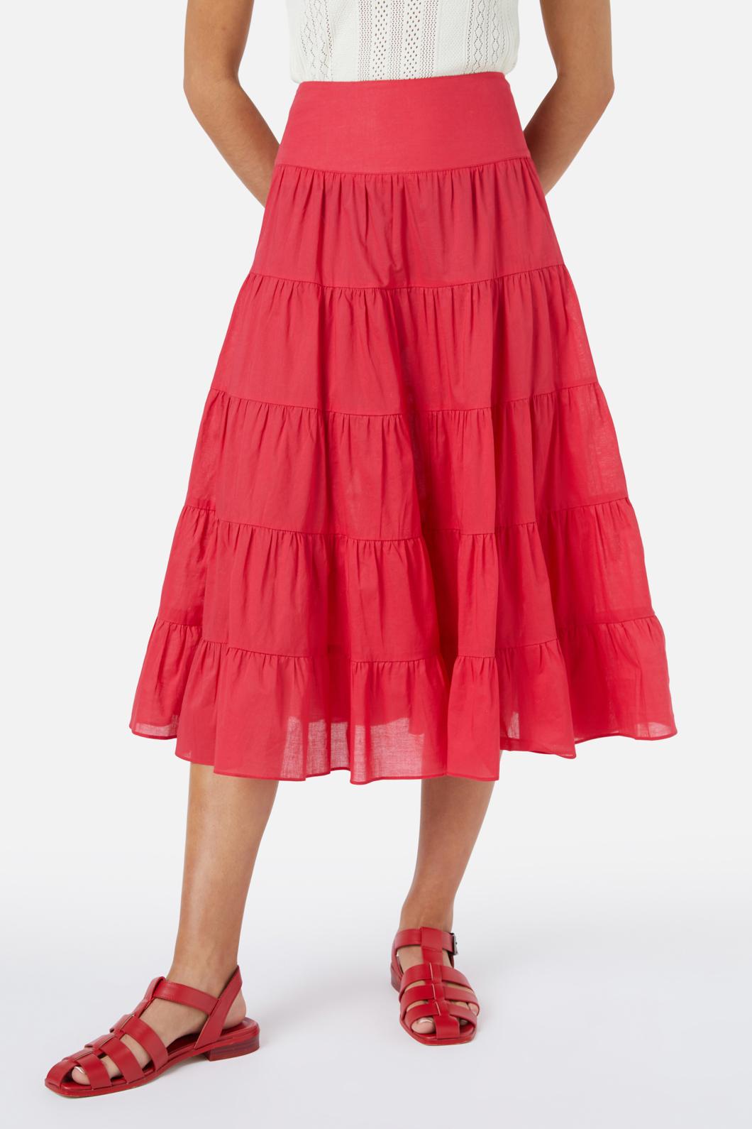 Princess Highway - Julie Midi Skirt - red