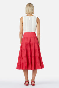 Princess Highway - Julie Midi Skirt - red