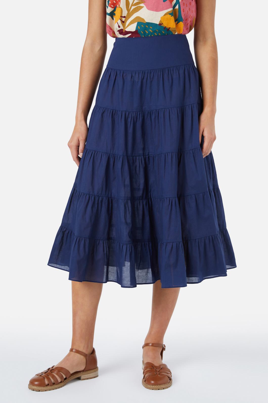 Princess Highway - Julie Midi Skirt - navy