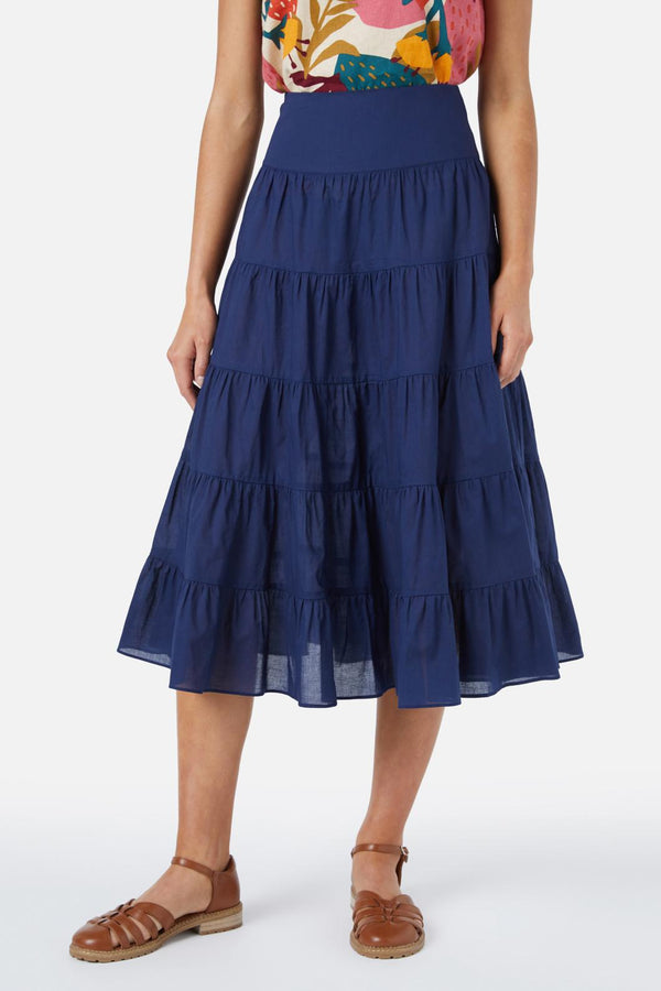 Princess Highway - Julie Midi Skirt - navy