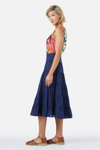 Princess Highway - Julie Midi Skirt - navy