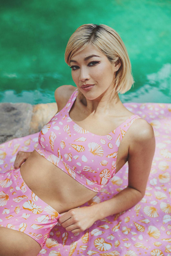 Princess Highway - Sea Shells Bikini Top - pink