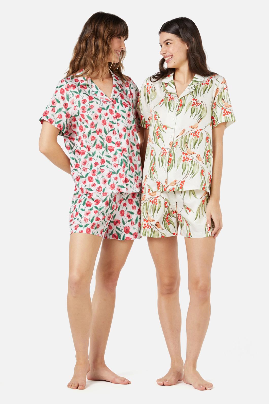 Princess Highway - Zebra Finch Short PJ Set - cream