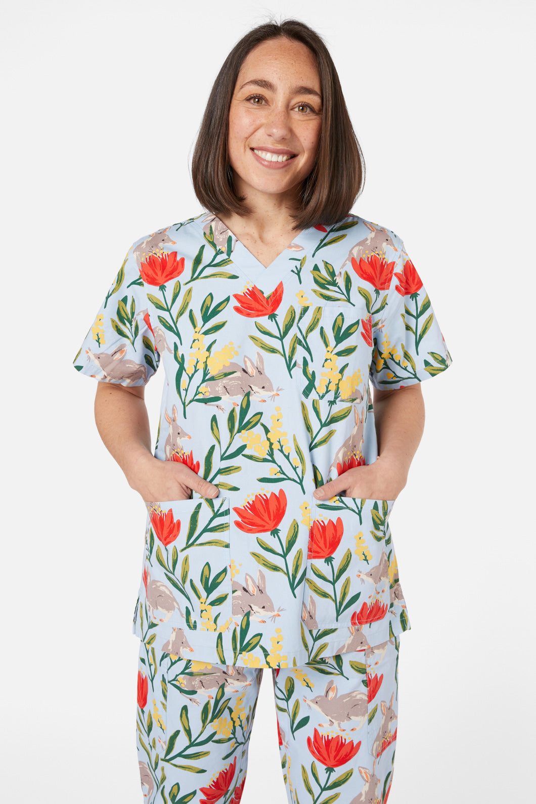 Princess Highway - Bilby Scrubs Set - blue