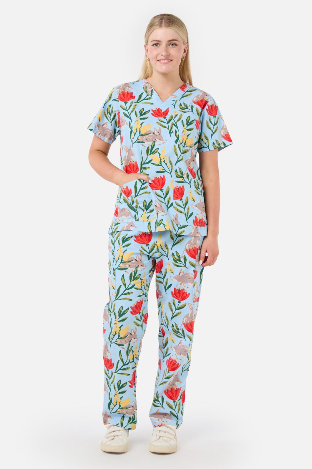 Princess Highway - Bilby Scrubs Set - blue