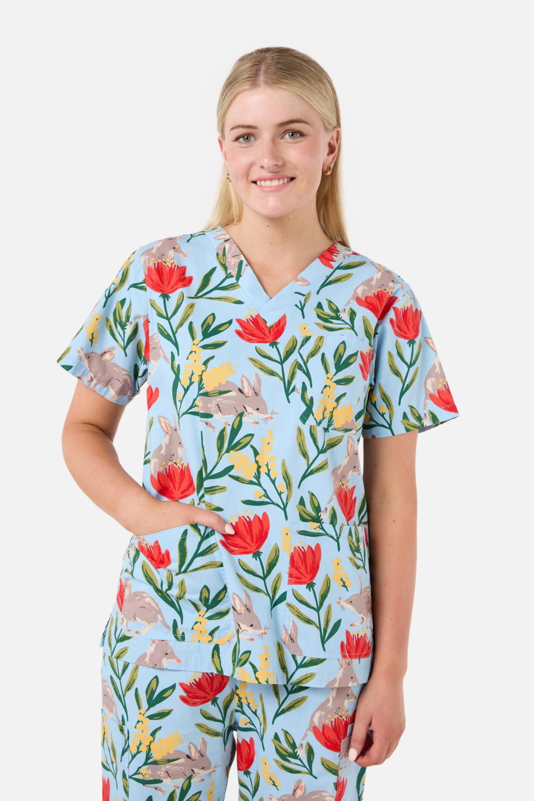 Princess Highway - Bilby Scrubs Set - blue
