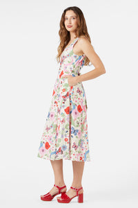 Princess Highway - Luna Snake Midi Dress - cream
