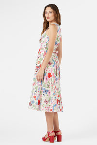 Princess Highway - Luna Snake Midi Dress - cream