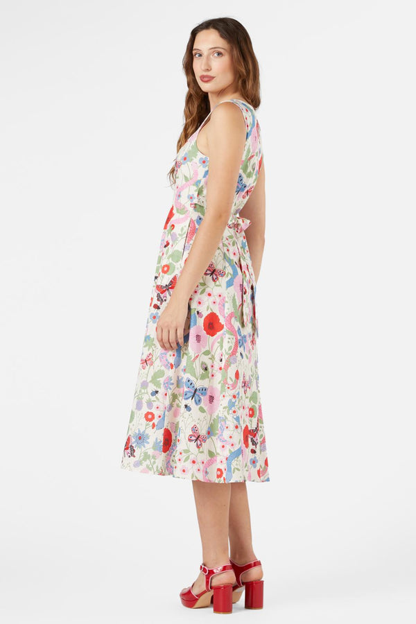 Princess Highway - Luna Snake Midi Dress - cream