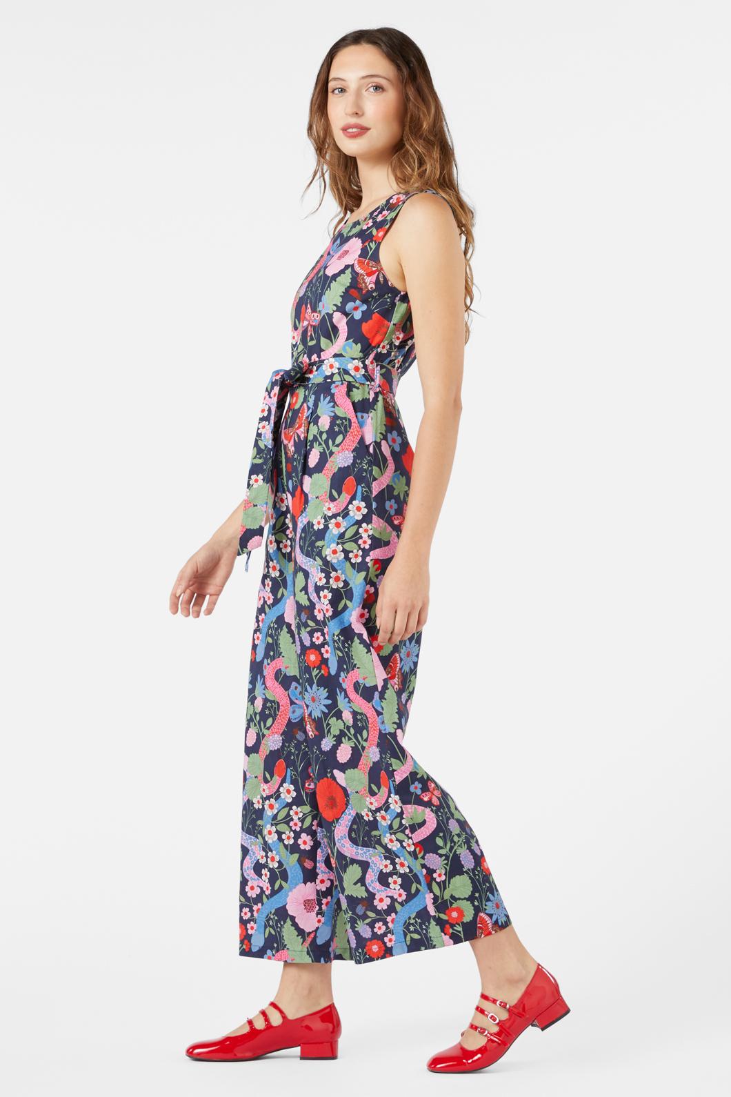 Princess Highway - Luna Snake Jumpsuit - navy