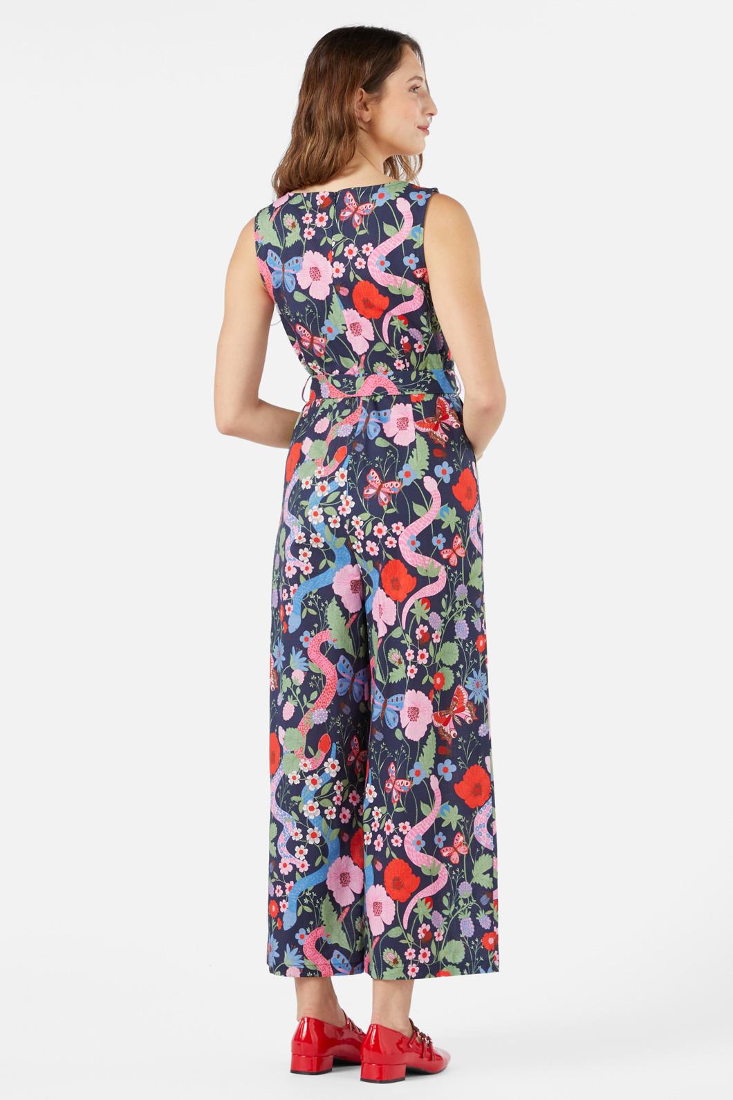 Princess Highway - Luna Snake Jumpsuit - navy