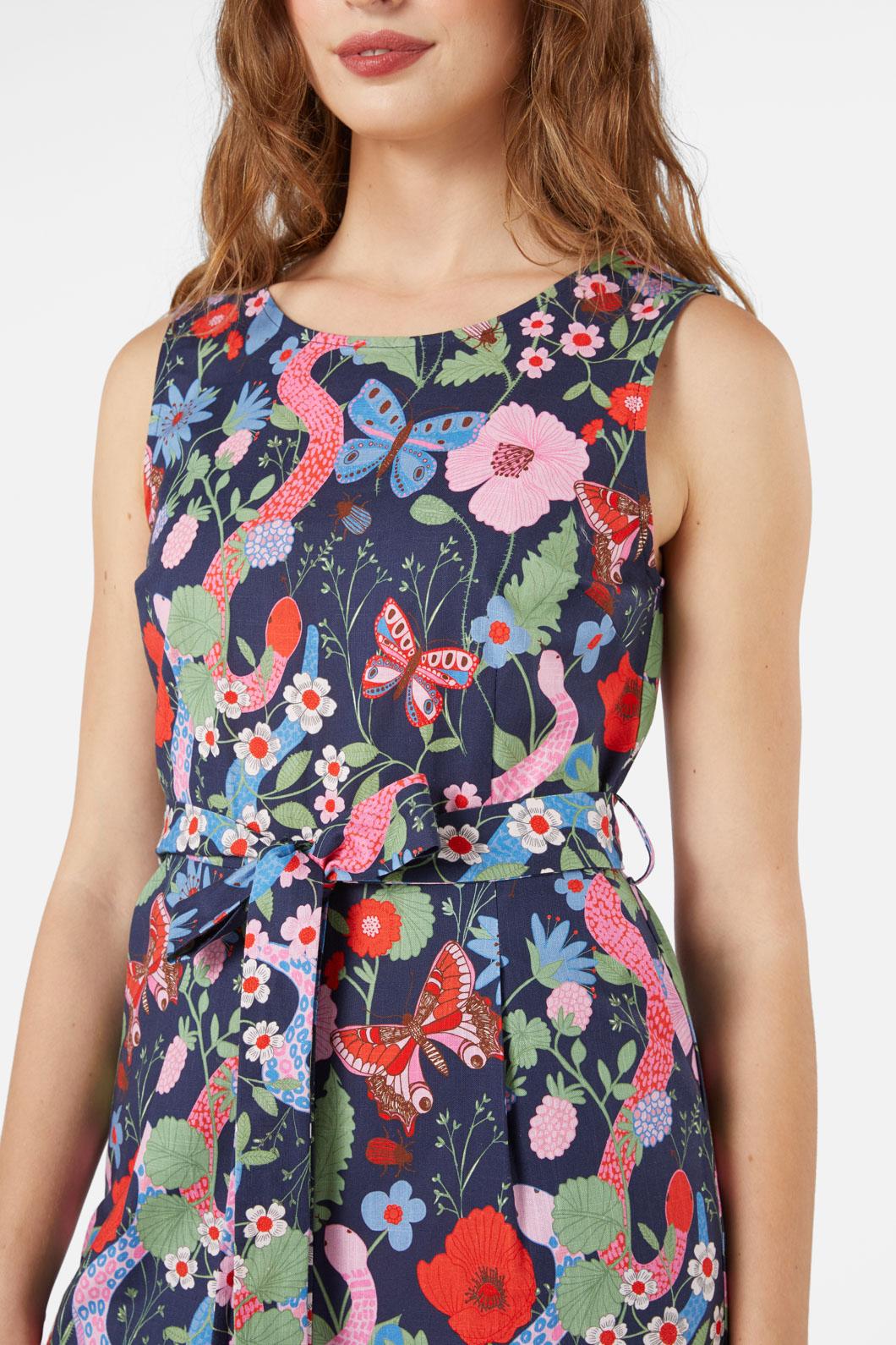 Princess Highway - Luna Snake Jumpsuit - navy
