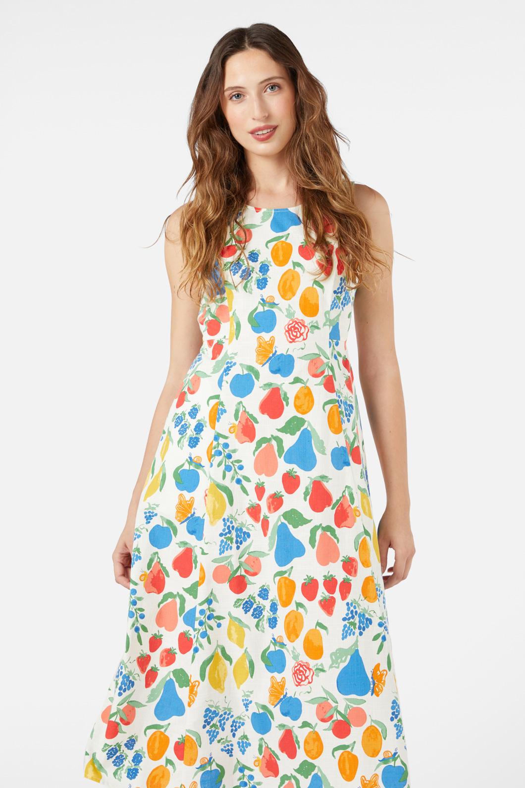Princess Highway - Fruit Bowl Midi Dress - cream