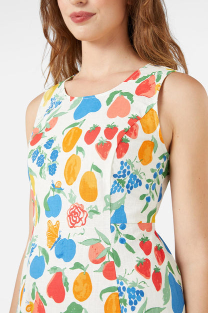 Princess Highway - Fruit Bowl Midi Dress - cream