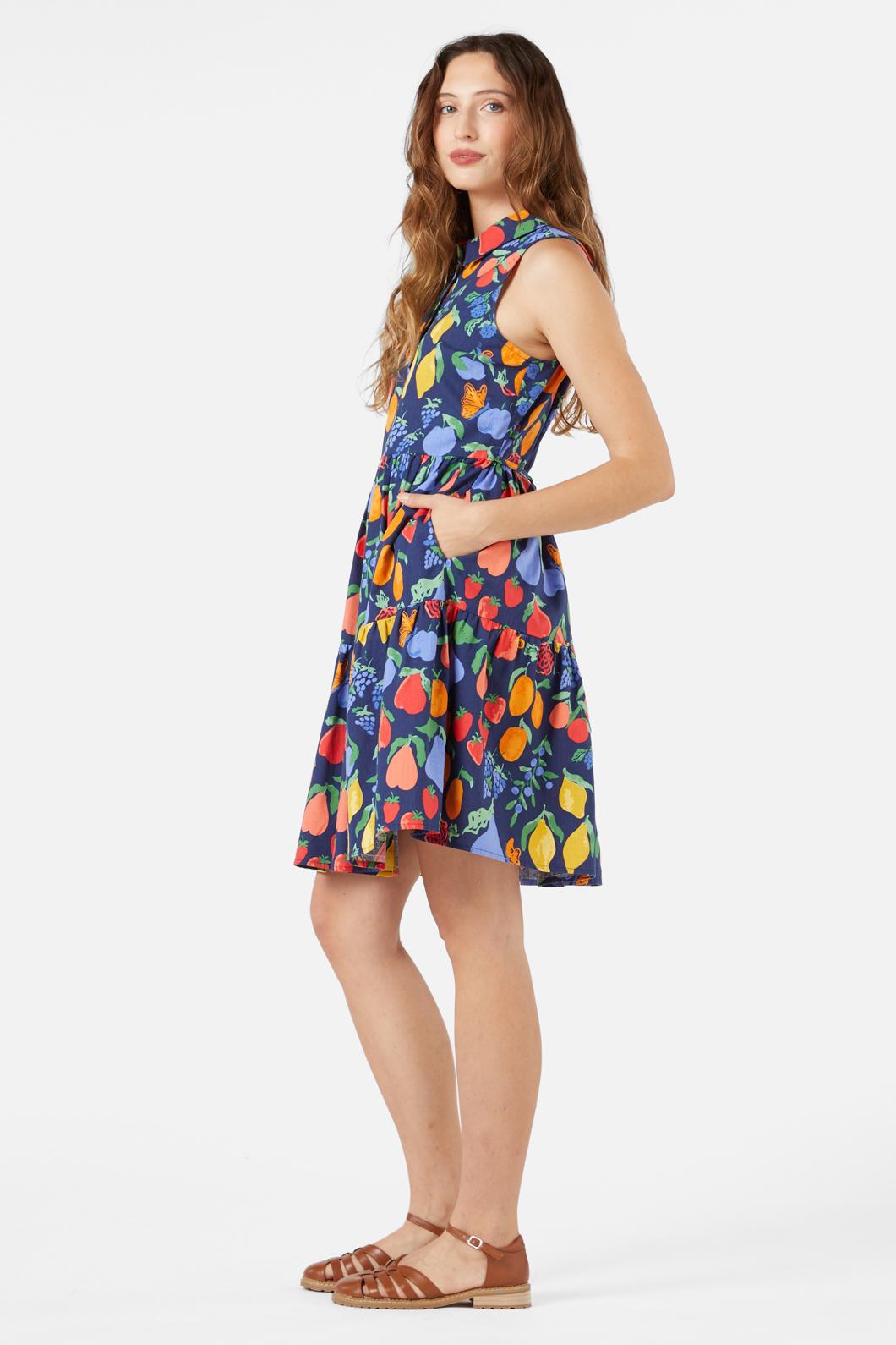 Princess Highway - Fruit Bowl Shirt Dress - navy
