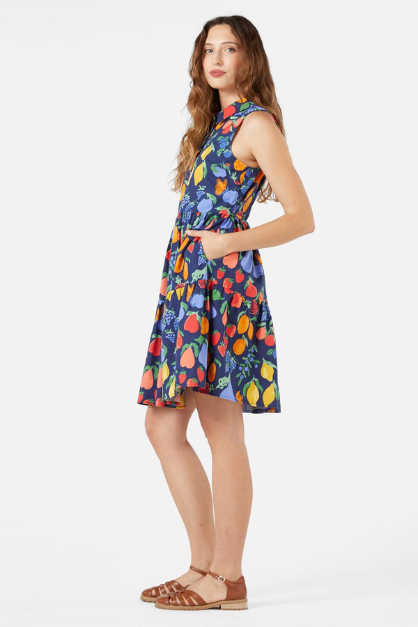 Princess Highway - Fruit Bowl Shirt Dress - navy