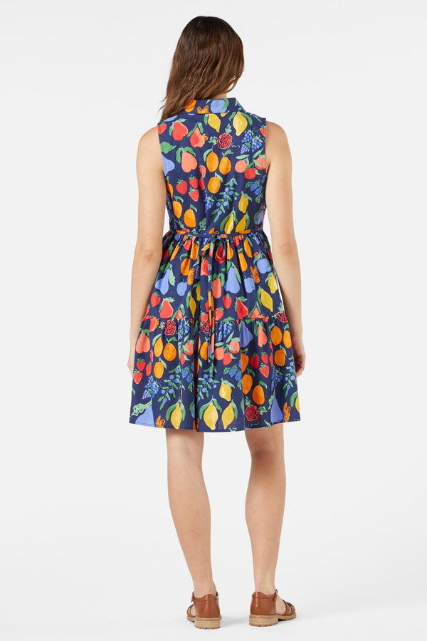 Princess Highway - Fruit Bowl Shirt Dress - navy