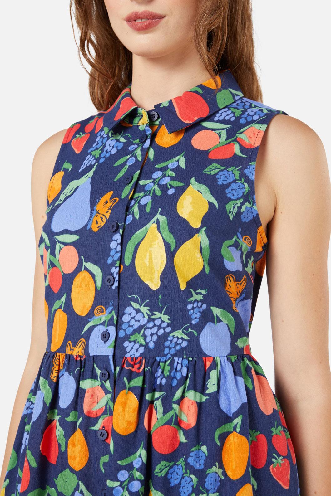 Princess Highway - Fruit Bowl Shirt Dress - navy