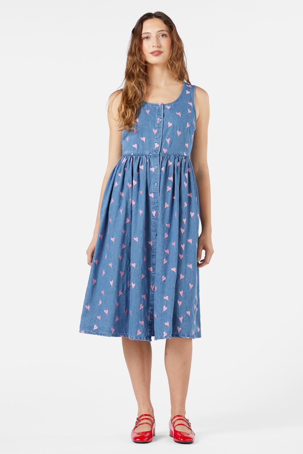 Princess Highway - Valentina Pinafore - blue-denim