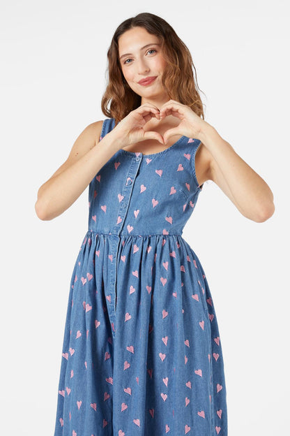 Princess Highway - Valentina Pinafore - blue-denim