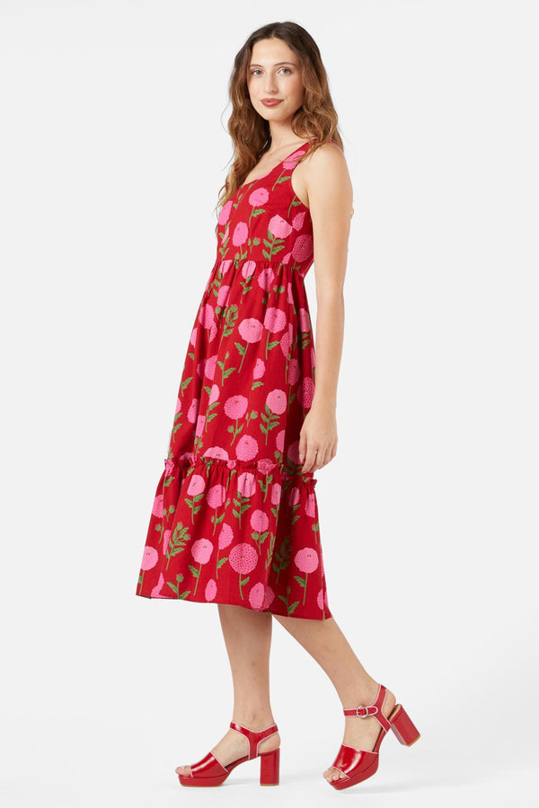 Princess Highway - Marie Fleur Midi Dress - red