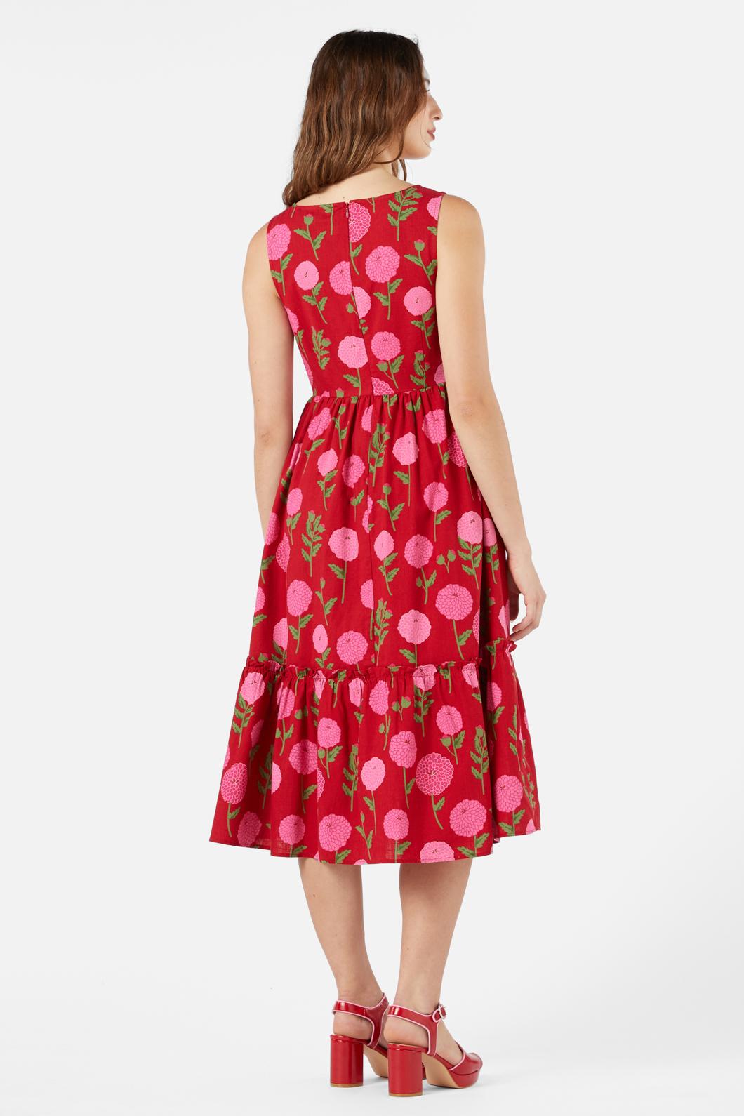 Princess Highway - Marie Fleur Midi Dress - red