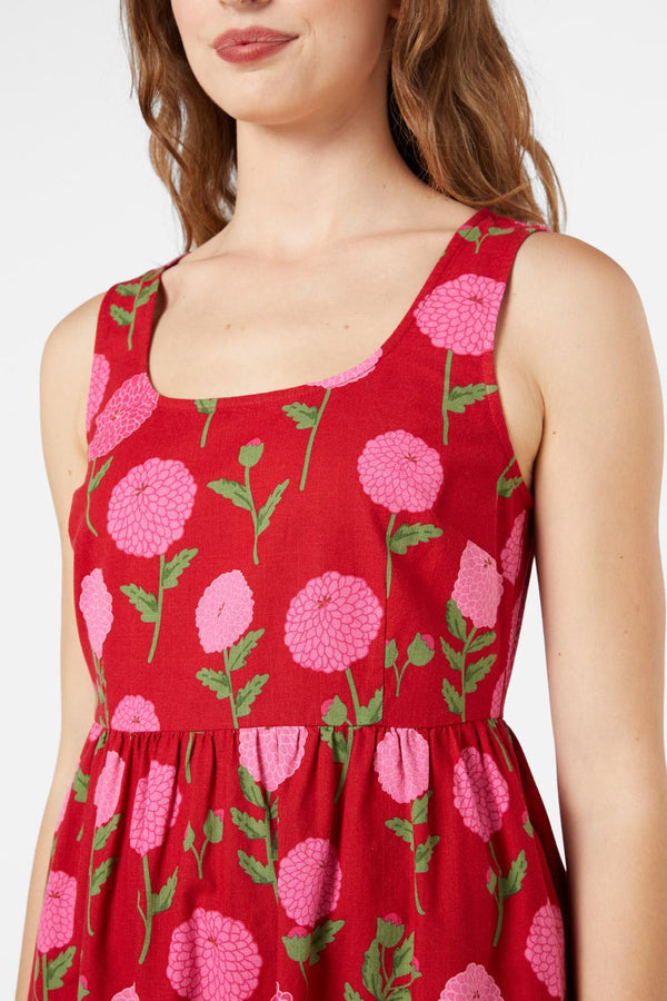 Princess Highway - Marie Fleur Midi Dress - red