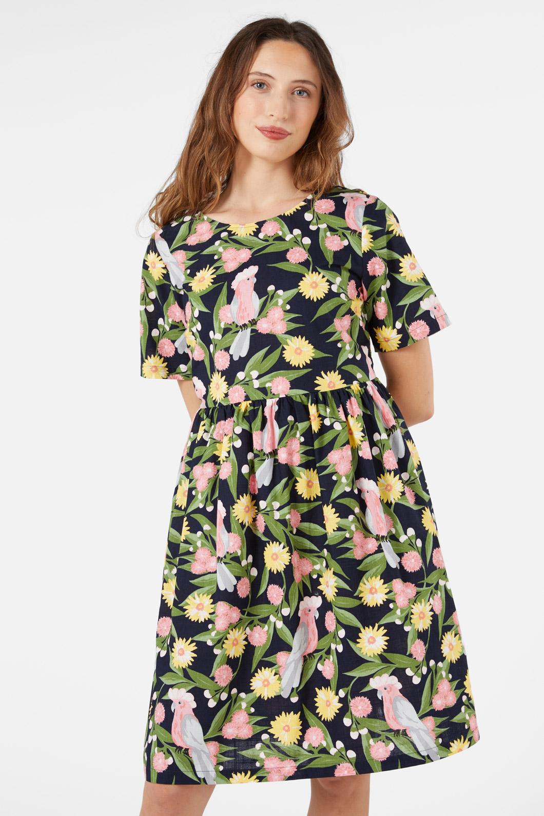 Princess Highway - Galah Smock Dress - navy