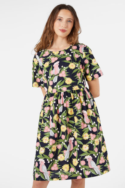 Princess Highway - Galah Smock Dress - navy