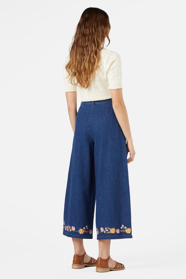 Princess Highway - Galah Emb Culotte - blue-denim