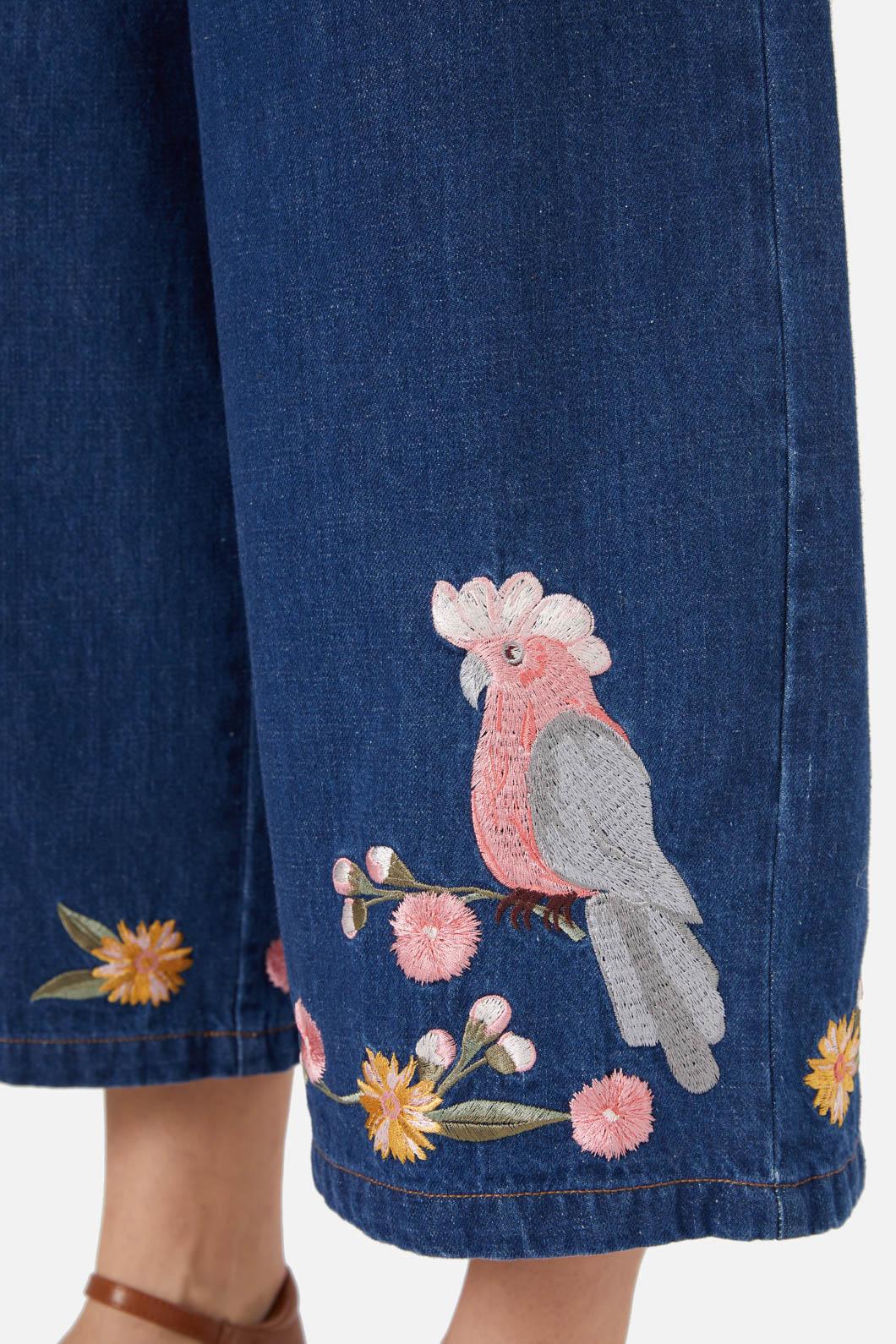 Princess Highway - Galah Emb Culotte - blue-denim