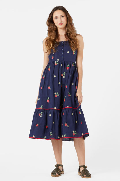 Princess Highway - Sweet Jam Emb Dress - navy