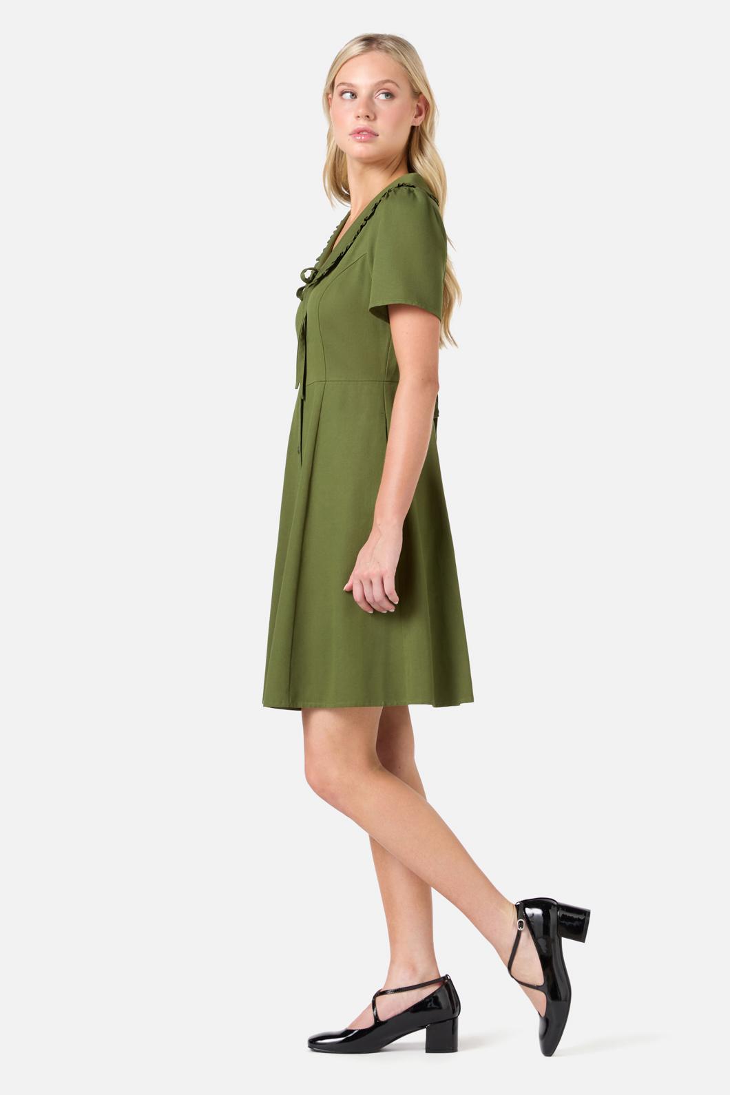 Princess Highway - Dorothy Collared Mini Dress - green