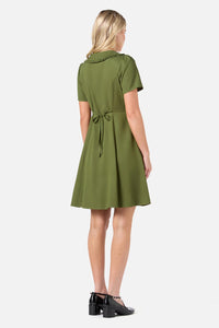 Princess Highway - Dorothy Collared Mini Dress - green