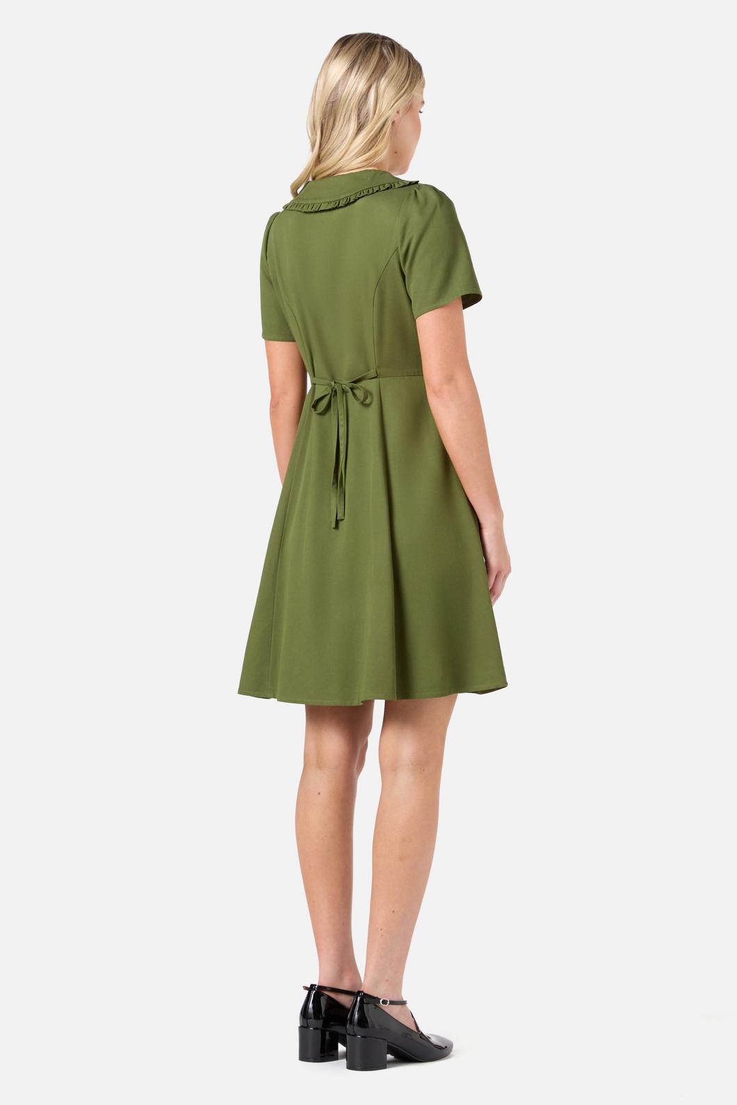 Princess Highway - Dorothy Collared Mini Dress - green