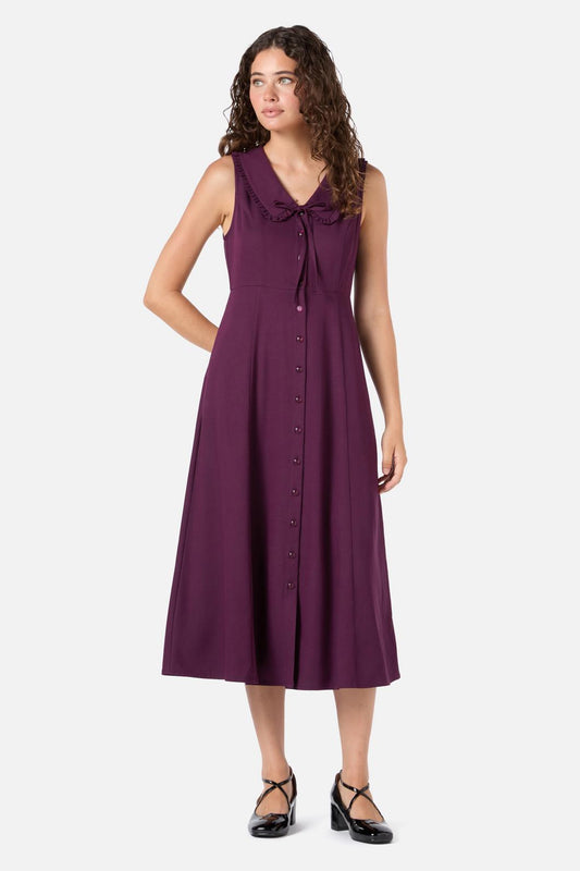 Princess Highway - Dorothy Midi Dress - plum