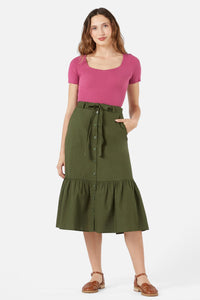 Princess Highway - Jolie Midi Skirt - olive