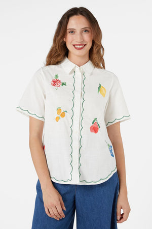 Princess Highway - Orchard Emb Shirt - cream