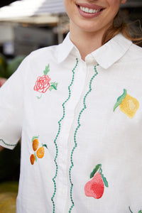 Princess Highway - Orchard Emb Shirt - cream